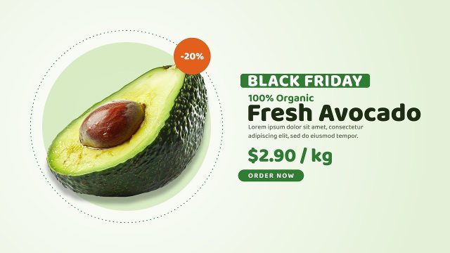 Fresh Leaf Circle Black Friday Commercial featuring Price Tag Premiere Pro MOGRT