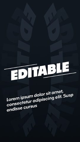 Vertical Mirrored Tilted Word Echo Text Animations After Effects Template