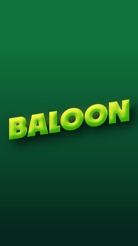 Vertical Cartoon Word Title Animations with Balloon Letters Premiere Pro MOGRT