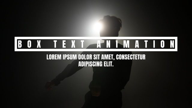 Long Tracked Box Title over Paragraph Text Animations After Effects Template Pack