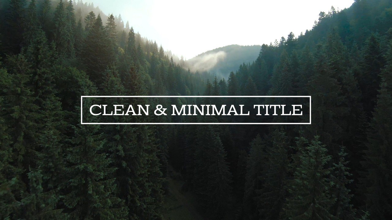 Elegant Serif Title Animation in a Corner Tick Box After Effects Template