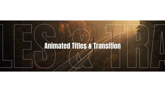 Stylish Outline Letter Band Cut-Out Title Transitions for Presentations After Effects Template Pack