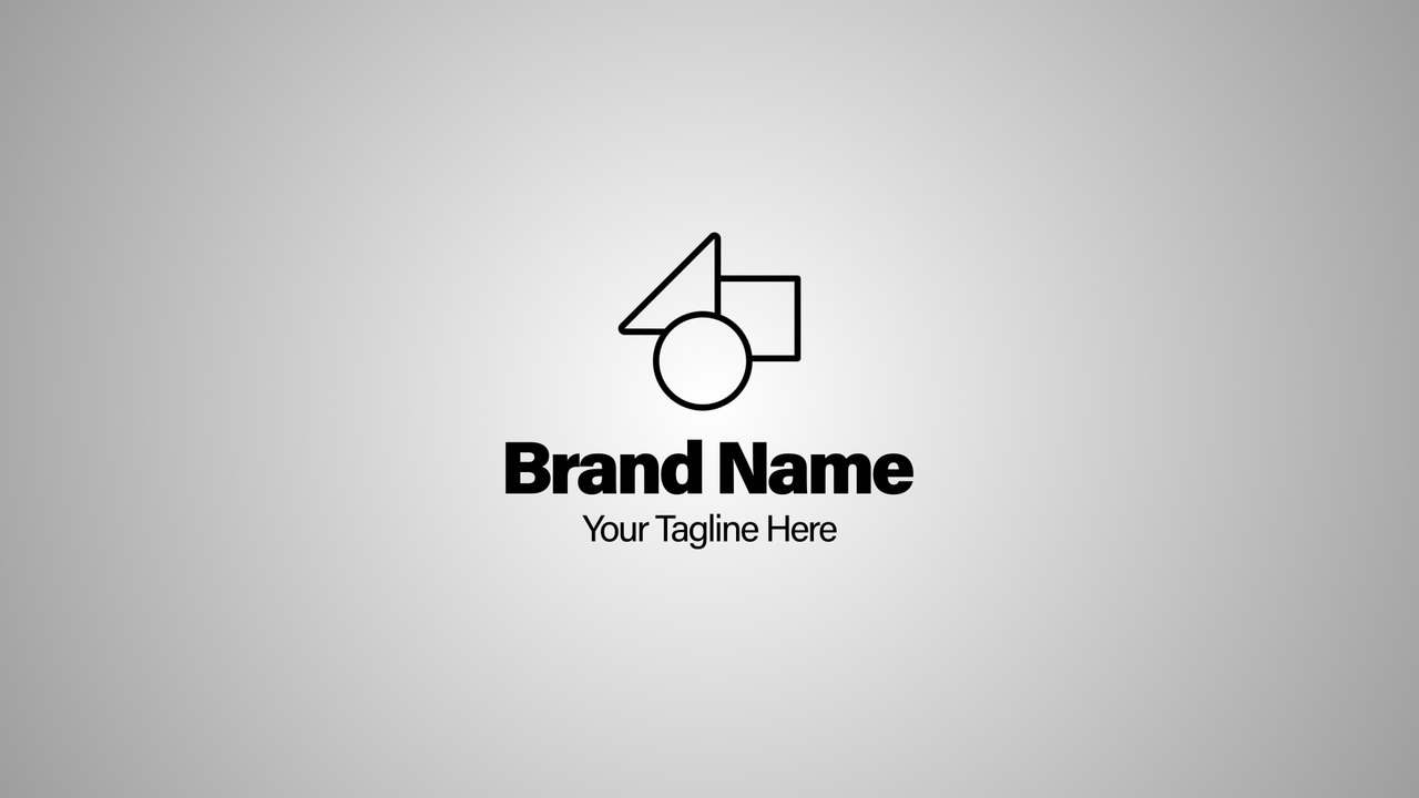 Minimal Type Glide Brand Lockup Premiere Pro MOGRT