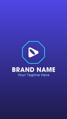 Vertical Business Logo Intro After Effects Project