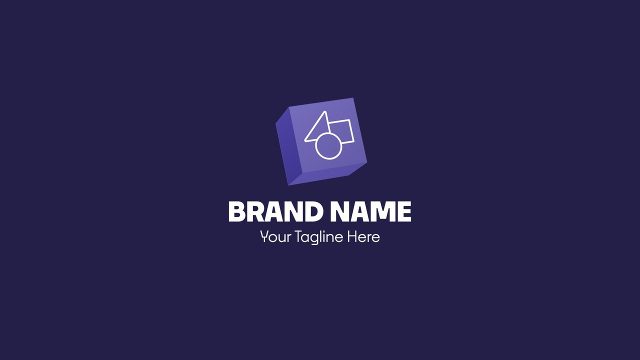 Brand Emblem 3D Rolling Box Logo Reveal Premiere Pro MOGRT