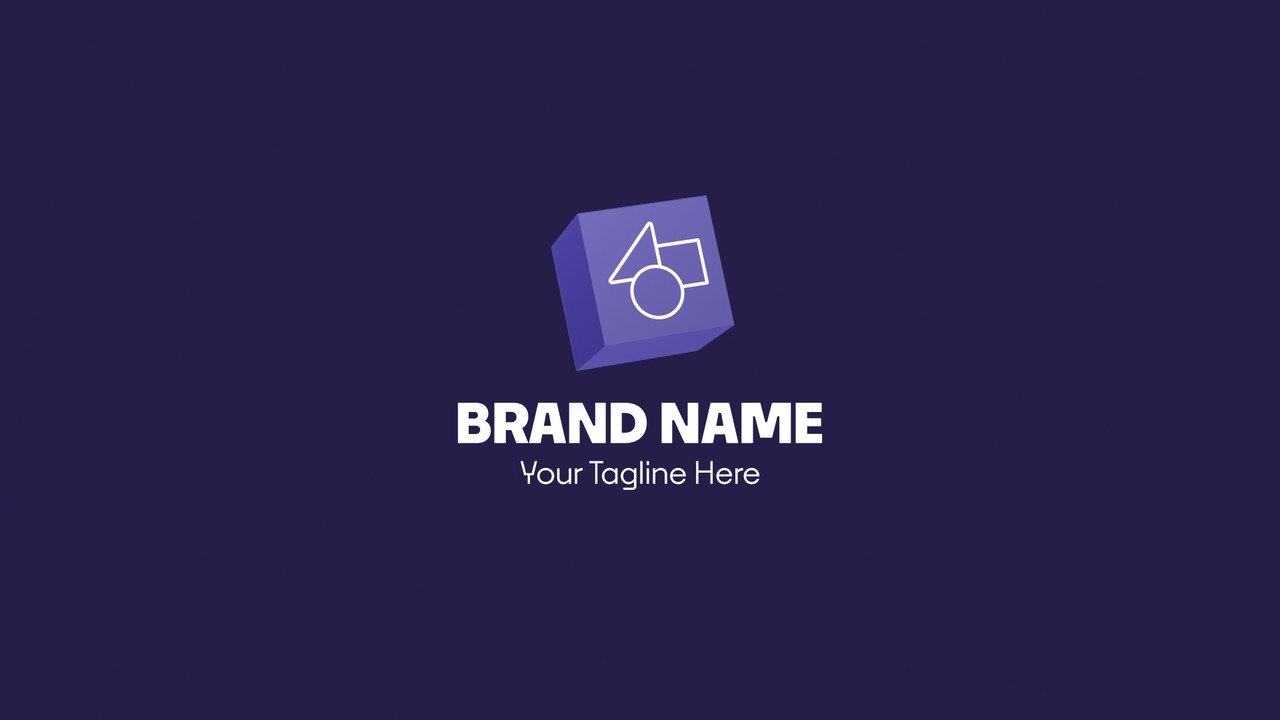 Brand Emblem 3D Rolling Box Logo Reveal Premiere Pro MOGRT