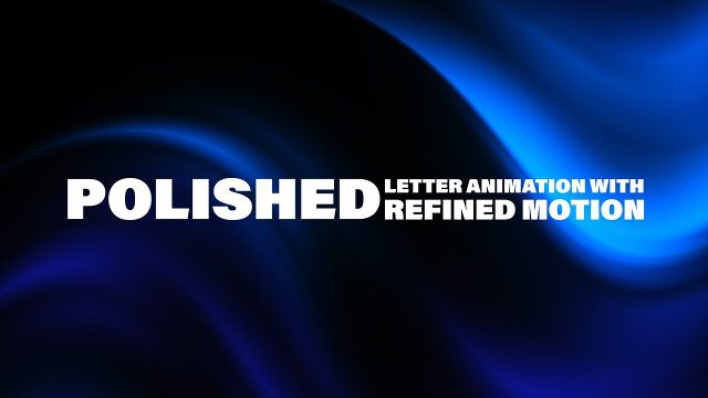 Simple Animated Text After Effects Template