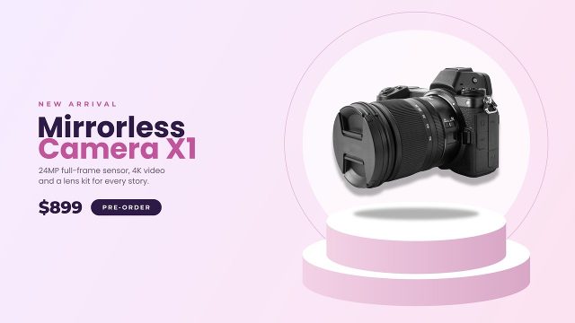 Pastel Podium Ecommerce Product Promo After Effects Template