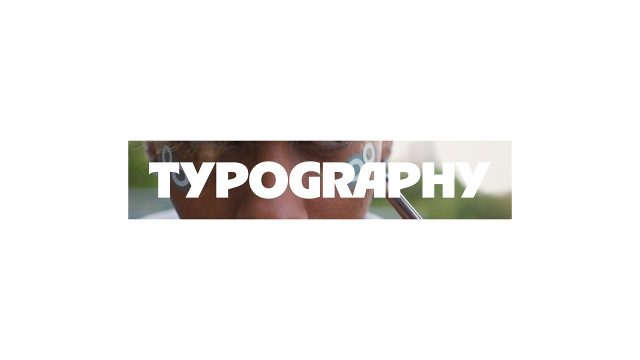 Corporate Clean Typography on Media Strip After Effects Templates