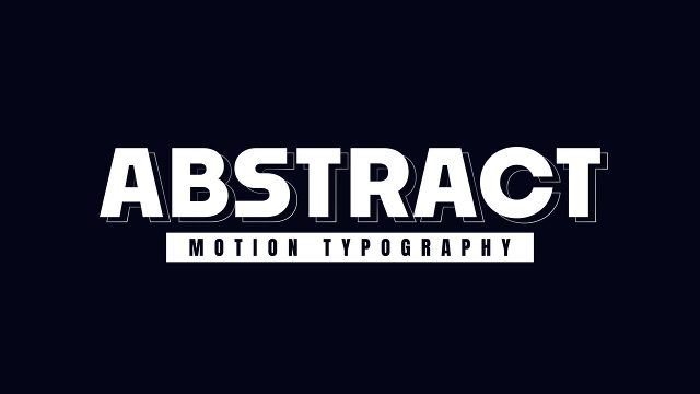 Abstract Heavy Caps Corporate Typography featuring Black Subtitle Premiere Pro MOGRT