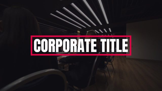 Crimson Frame Corporate Headline Animations MOGRT for Premiere Pro