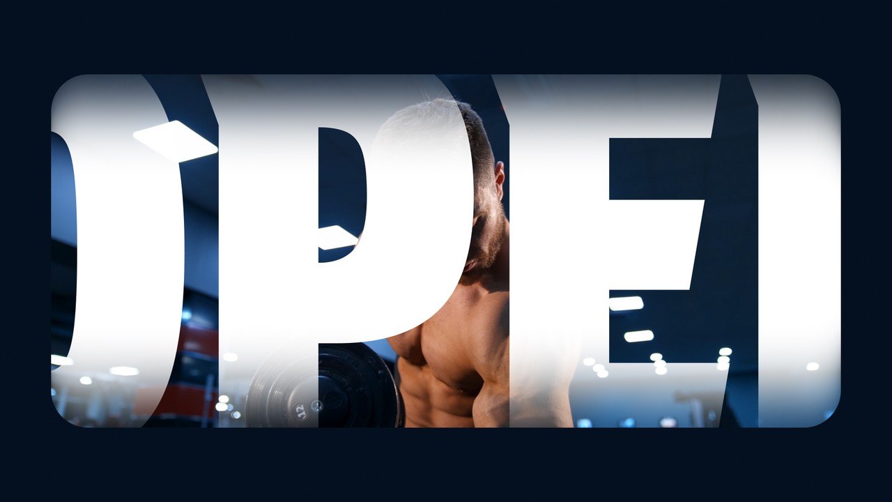 Photo Opener with Cut Out Letters and Rounded Frames After Effects Template