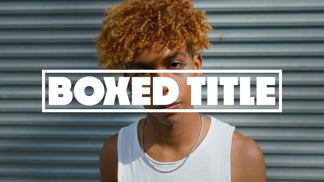 Elegant Heavy Frame Title Box Animation for Ads MOGRT Template