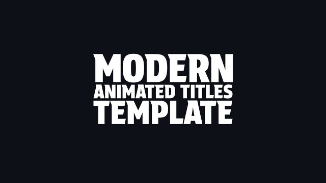 Bold and Smooth Motion Typography MOGRT for Premiere Pro