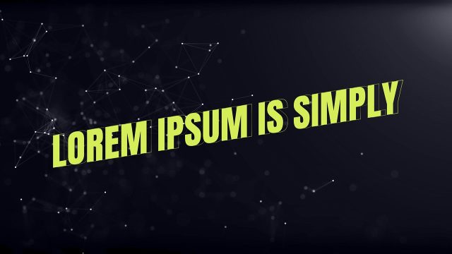 Modern Tilted Lime Caps Line Text Animations After Effects Template