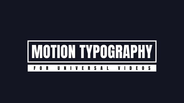 Boxed Corporate Motion Typography with Wide Tracked Subtitle After Effects Template
