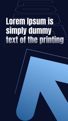 Vertical 3D Arrow Shape Story Headline Text After Effects Template