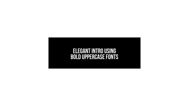 Free After Effects Solid Center Box Text Animation for Movie Trailers