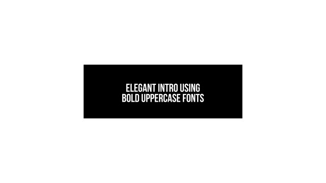 Free After Effects Solid Center Box Text Animation for Movie Trailers