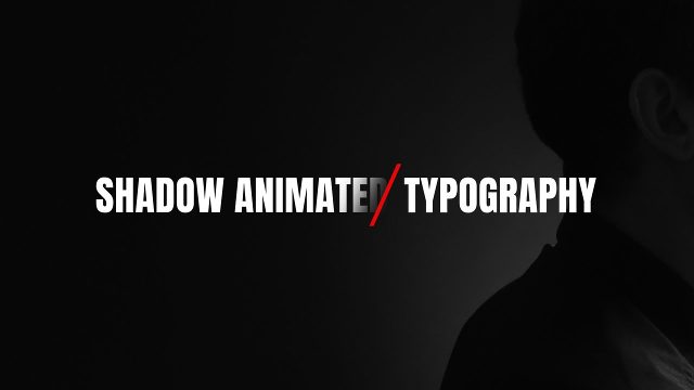 Shadow Animated Typography Titles featuring Diagonal Slash MOGRT for Premiere Pro