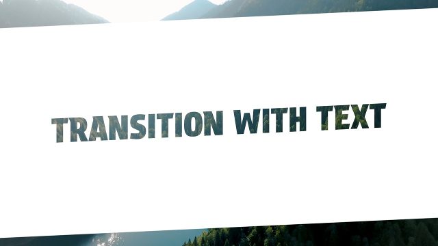 Wide Panel to Tilted Band Title Transition After Effects Template
