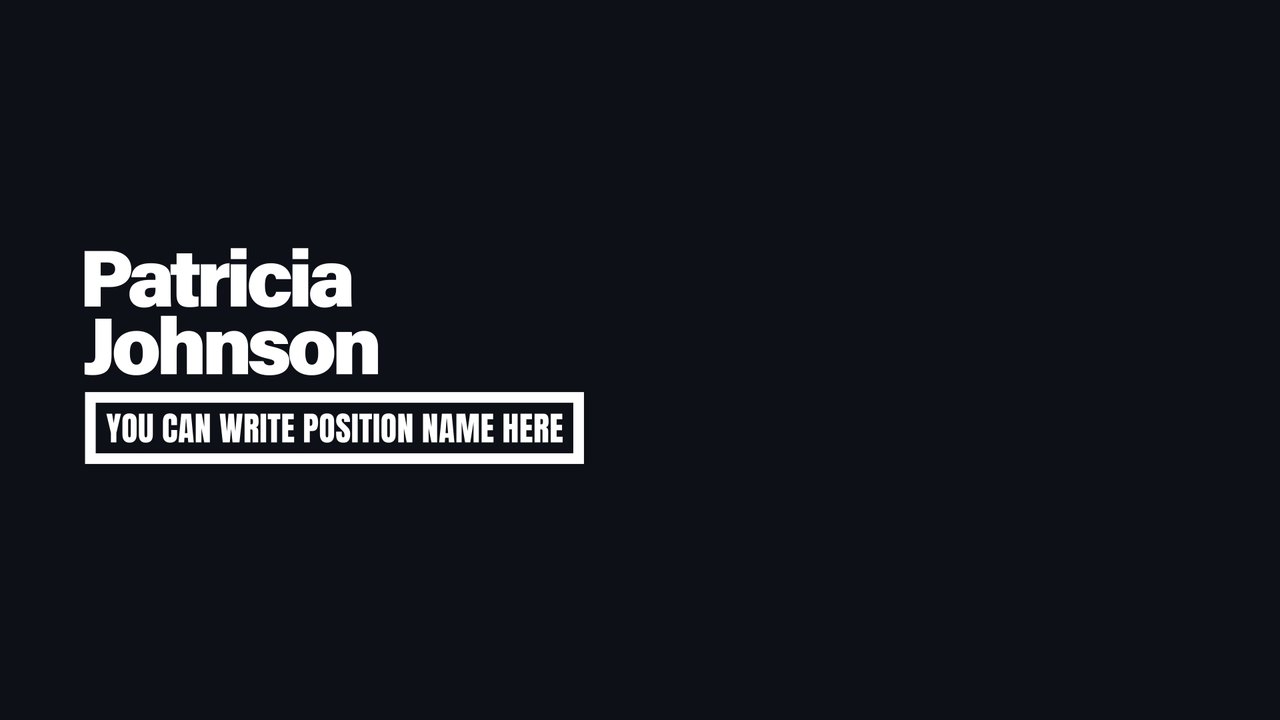 Webinar Presenter Framed Position Lower Third After Effects Template