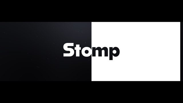 4K Kinetic Stomp Typography with White Block Punches After Effects Template