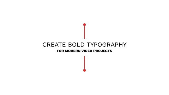 Interview Typography: Red Pin Lines – Free Premiere Pro Template
