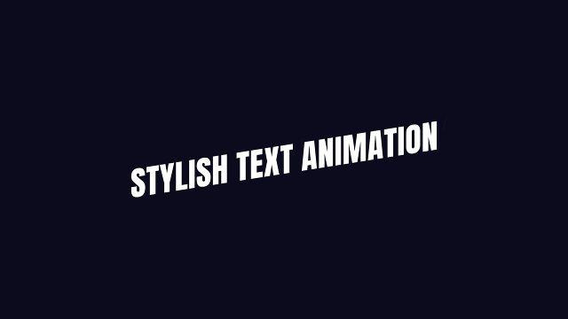 Thin Slanted Line Stylish Text Animations for After Effects