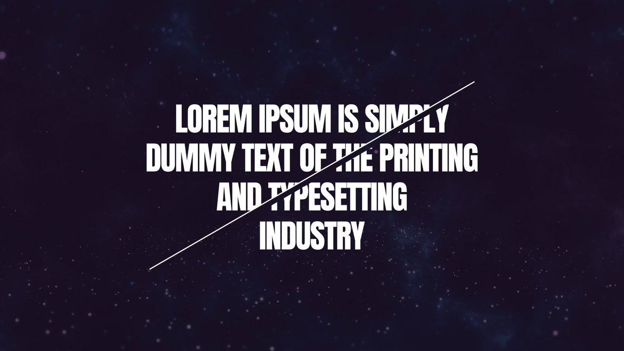 Diagonal Slash Paragraph Corporate Kinetic Typography After Effects Template