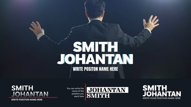 After Effects Red Underline Interview Name Title Lower Third Template
