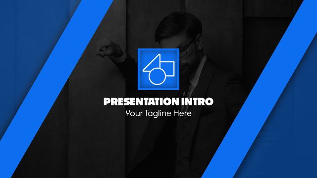 Animated Corporate Presentation Openers with Red Slash Logo for Premiere Pro