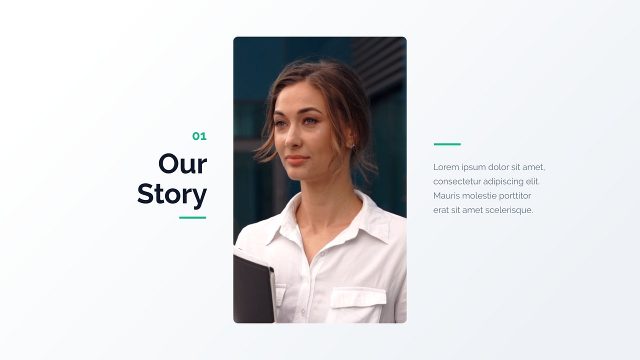 Simple Company Profile Presentations on Clean White Slides After Effects Template