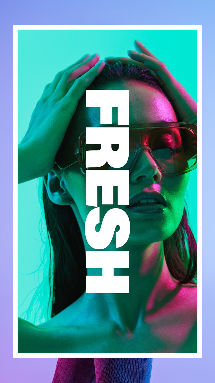 Slanted Slice Style Vertical Slideshow Premiere Pro MOGRT for TikTok