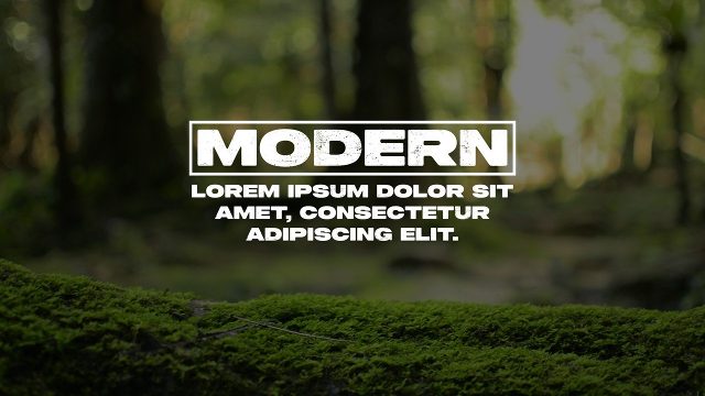 Block Cursor Slice Outline Word Title Animation After Effects Template