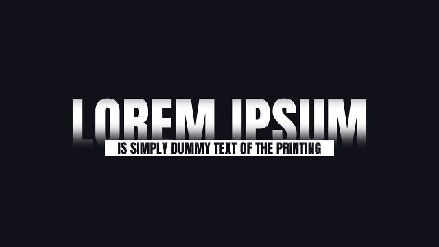 Gradient Fade Big Corporate Titles with White Strip for Digital Media MOGRT Template