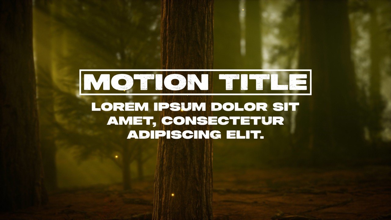 Cursor Cut Framed Heading Text Animation Premiere Pro MOGRT