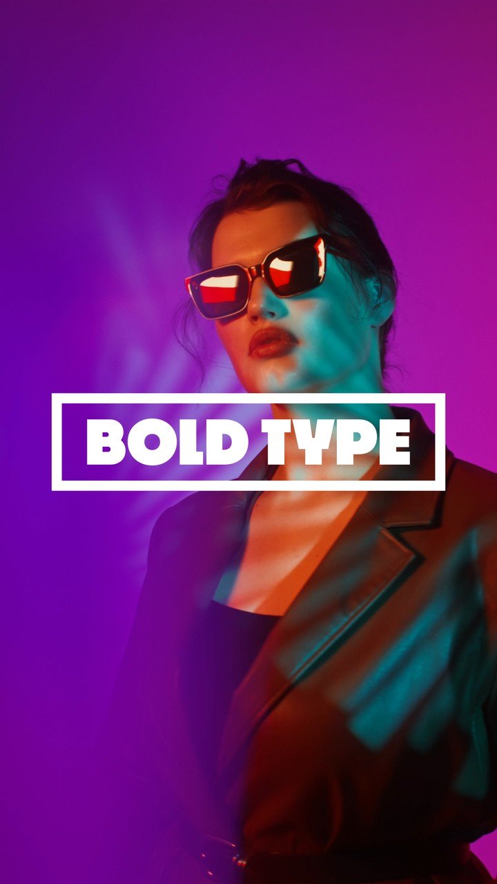 Vertical Fashion Title Animations with Trendy Framed Type Premiere Pro MOGRT