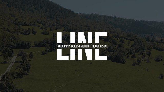Bold Line Typography Free After Effects Title Animation Template