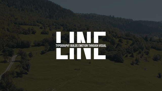 Bold Line Typography Free After Effects Title Animation Template