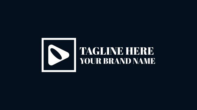 Square Icon Tagline Logo Sting for After Effects Free Download