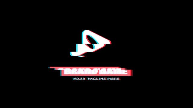 Label Box Glitch Logo Opener SFX Included After Effects Template