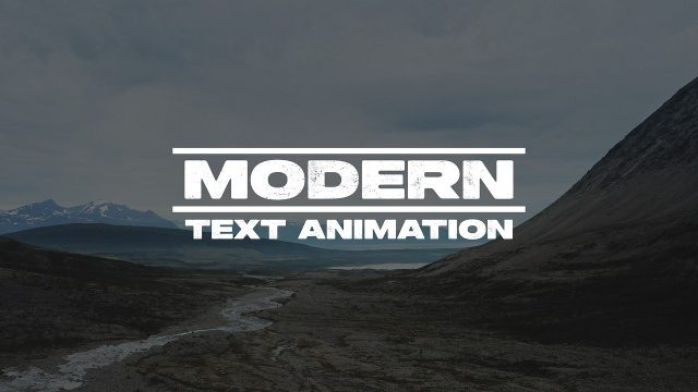 Calm Capitals Title Animation between Two Rules Premiere Pro MOGRT