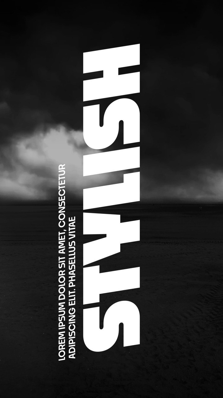 Vertical Huge Sideways Word Reels Typography Premiere Pro MOGRT