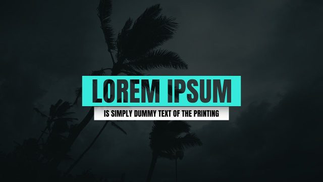 Teal Box Corporate Headline Titles After Effects Project