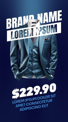 Cyber Monday Menswear Blazer Brand Headline Fashion Reel Premiere Pro MOGRT