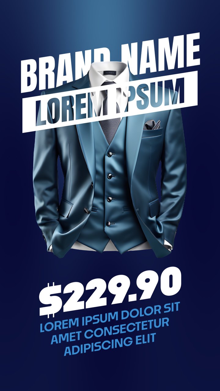 Cyber Monday Menswear Blazer Brand Headline Fashion Reel Premiere Pro MOGRT