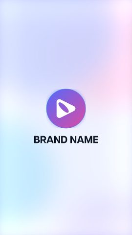 Gradient Vertical SaaS Logo Reveal Animation