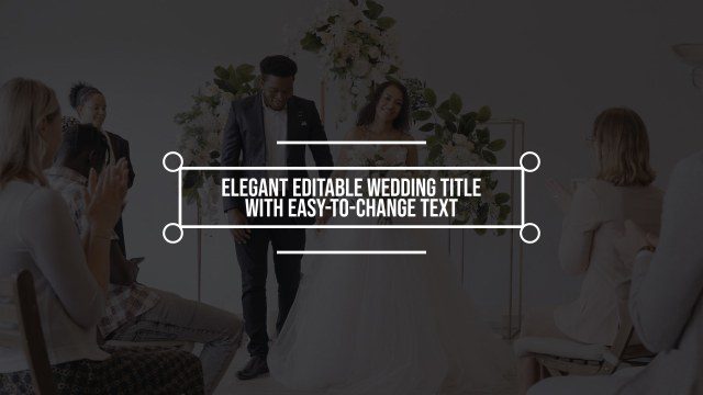 Corner Node Wedding Title for Save-The-Date Clips in After Effects – Free Download