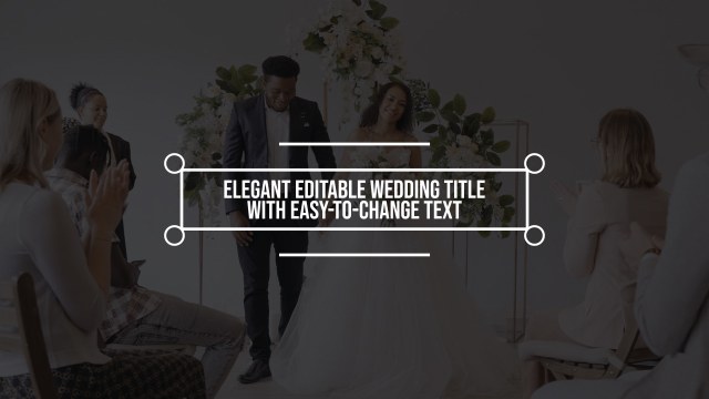 Corner Node Wedding Title for Save-The-Date Clips in After Effects – Free Download